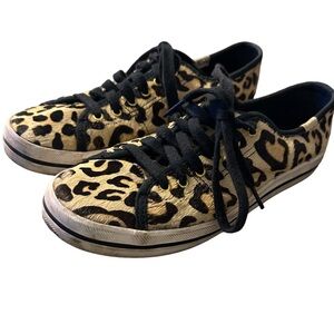 Keds for Kate Spade kickstarter animal print calf hair sneakers size 6